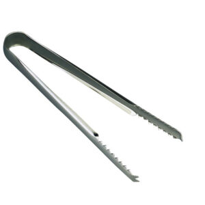 7" Stainless Steel Barware Ice Tongs