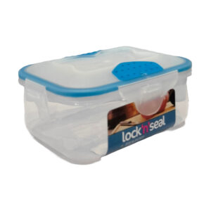 700ML Rectangular Plastic Food Storage Container with Lock 'N' Seal Lid