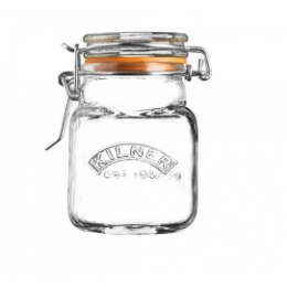 70ml Kilner Clear Square Clip-Top Spice Jar