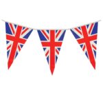 7M Union Jack Triangle Bunting with 25 Pennants