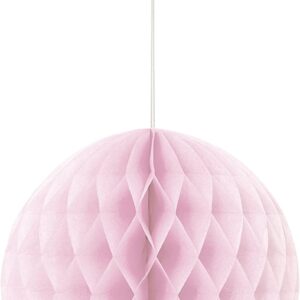 8-Inch Baby Pink Tissue Paper Honeycomb Pom Pom - Unique Party Decoration