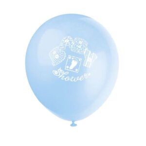 8 Pack of 12 Inch Baby Blue Stitch Balloons