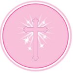 8-Pack Pink Religious Plates