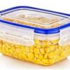 800ml Clear Rectangular Plastic Food Storage Container - Lock & Fresh