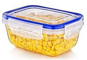 800ml Clear Rectangular Plastic Food Storage Container - Lock & Fresh