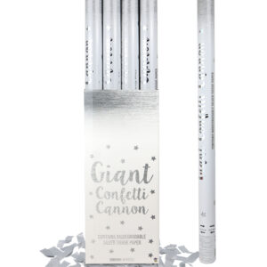 80CM SILVER CONFETTI PARTY CANNON SHOOTERS