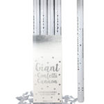 80CM SILVER CONFETTI PARTY CANNON SHOOTERS