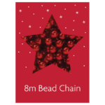 8m Red Xmas Bead Chain