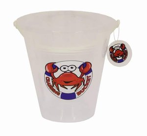 9-Inch Transparent Crab Bucket