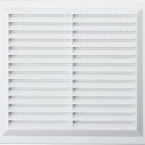 9 Inch x 9 Inch MAP Plastic Louvre Vent with Integrated Fly Screen