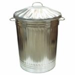 90-Liter Galvanized Trash Bin