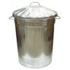 90 Litre Galvanised Metal Dustbin