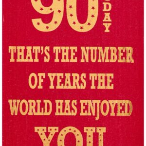 90th Birthday Card for Him