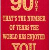 90th Birthday Card for Him