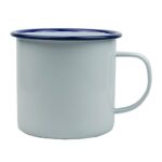 9CM White Falcon Enamel Mugs
