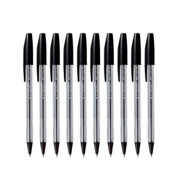 A 50-pack of black ballpoint pens typically includes fifty individually capped or retractable pens, all featuring black ink. Ballpoint pens are known for their ease of use,...