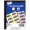 A case of 12 sets of cloakroom raffle tickets, each ranging from numbers 1 to 500, typically includes 12 individual booklets. These tickets are often used for events,...