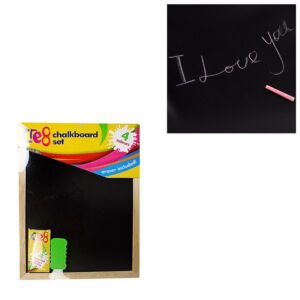 A chalkboard with dimensions of 30cm x 23cm