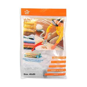 A clothes storage vacuum bag measuring 40 x 50 cm is designed to help you save space by compressing your clothing or other soft items. These bags work by removing the air from...