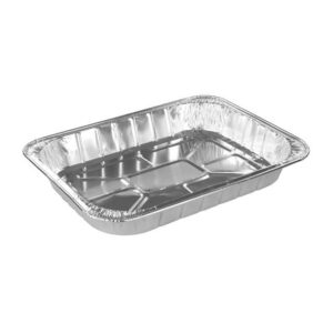 A Disposable Rectangular Aluminium Foil Roasting Tray with dimensions 43 x 32 x 8 cm is typically used for cooking, baking, or roasting various foods. These trays are convenient...