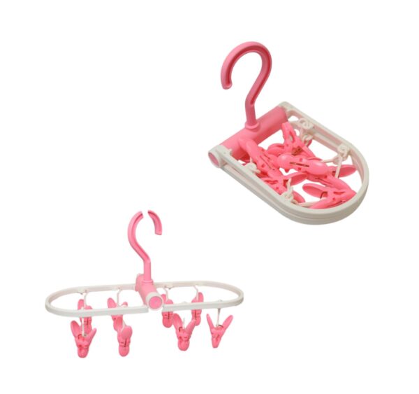 A foldable laundry clothes peg hanger is a handy tool designed to help you dry your clothes efficiently. The specific model you're referring to, with a 20 cm size and item...