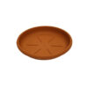 A Greenfields Plant Saucer in the size range of 22-24cm and in a terracotta color is a gardening accessory used to catch excess water that drains from the bottom of plant pots....