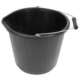 A heavy-duty black builder's bucket with a handle is a robust and durable container commonly used in construction and DIY projects. Made from sturdy materials, often plastic or...