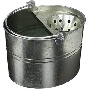 A Highland Galvanized Metal Mop Bucket is a cleaning accessory typically designed for durability and resistance to rust. Made from galvanized metal, this type of bucket is...