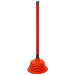 A large toilet plunger is a tool designed to clear blockages in toilets. It typically consists of a long handle and a rubber suction cup at the end. The larger size is...