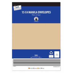 A pack of 15 C4 Manila Envelopes with a peel and seal closure is designed for securely sending or storing documents. The C4 size is suitable for A4-sized papers without the need...