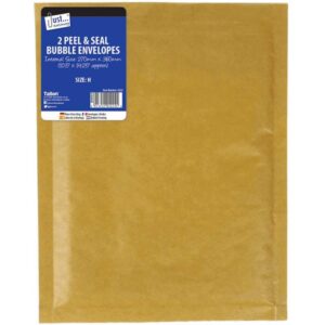 A pack of bubble envelopes in the size H 270mm x 360mm typically contains two envelopes. These envelopes are padded with bubble wrap on the inside to provide protection for the...