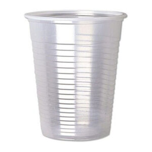 A pack of disposable clear drinking cups typically includes 100 cups, each with a capacity of 180cc (or approximately 6 ounces). These cups are commonly used for serving...