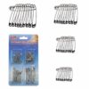 A pack of metal sewing safety pins in assorted sizes, labeled as 0645 A, is likely a product designed for various sewing and craft projects. These safety pins come in different...