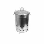 A Portable Mini Galvanised Steel Garden Fire Bin Incinerator is a compact and durable device designed for burning garden waste, wood, or other combustible materials. Made from...