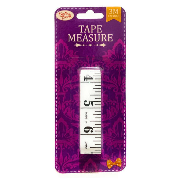 A sewing box tape measure, typically measuring up to 3 meters, is a flexible ruler used to take measurements in sewing and tailoring. It is often made of a soft material like...