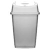 A "Signature Swing Bin 50L Silver" typically refers to a waste bin with a 50-liter capacity featuring a swing lid mechanism. The "Silver" indicates its color or finish, often...