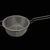 A stainless steel chip frying basket with dimensions of 20cm in diameter and 8cm in height is designed for deep frying chips or other foods. It features a long handle measuring...