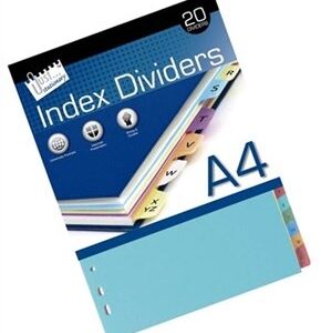 A-Z Alphabetical Dividers - Pack of 20