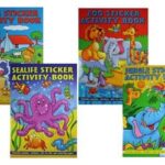 A4 Animal Sticker and Activity Book Set - 4 Titles, 36 Pages