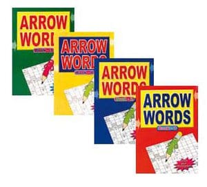 A4 Arrow Word Puzzle Book Set - 4 Volumes, 64 Pages Each