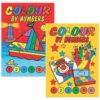 A4 Color By Numbers Book Set with 4 Titles and 64 Pages