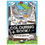 A4 Colouring Fun for Boys Book P2925 (Parcel Rate), English" seems to refer to a coloring book designed for boys, possibly featuring themes or illustrations that are typically...