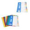 A4 folder dividers, also known as subject punched index color sheets, are used to organize documents within a binder or file. This particular product comes as a 12-pack, model...