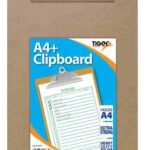 A4 Masonite Writing Board with Clip