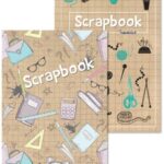 A4 Size Scrapbooks for School/Craft - 56 Pages with Assorted Designs