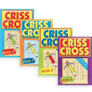 A5 Criss Cross Notebook with 4 Titles and 144 Pages