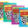 A5 Crossword Puzzle Book with 4 Titles and 144 Pages