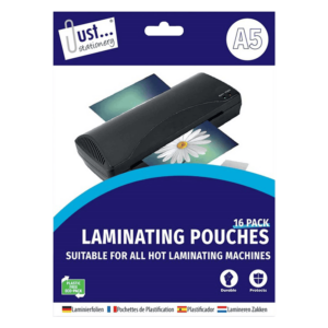 A5 Laminating Pouches by Just Stationery