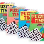 A5 Puzzle Time Book Set: 4 Titles, 144 Pages