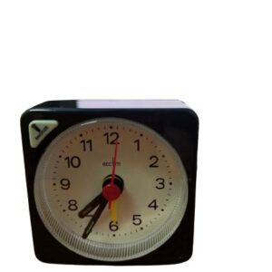 ACCTIM INGOT BLACK QUARTZ ALARM CLOCK